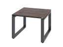 Журнальный стол с полкой 600x600x550 RM182-6x6 Дуб Апрельский шоколад/Серый
