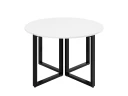 Круглый стол на О-образных опорах 1600x1600x750 RM187-16x16 Белый/Черный