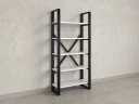 Стеллаж, 5 уровней 900x370x1920 RM130-90x37 Белый/Черный