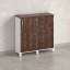 Шкаф-купе низкий, 3 полки 1200x420x1200 RM128-120x42 Дуб Апрельский шоколад/Белый
