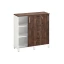 Шкаф-купе низкий, 3 полки 1200x420x1200 RM128-120x42 Дуб Апрельский шоколад/Белый