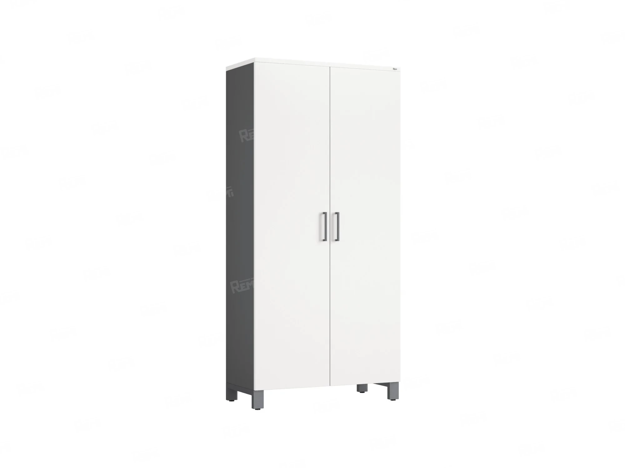 Шкаф распашной, 5 уровней 900x420x1900 RM152-90x41 Белый/Серый