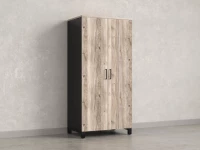 Гардероб, штанга, 1 полка 900x600x1900 RM158-90x60 Дуб Маувелла/Черный