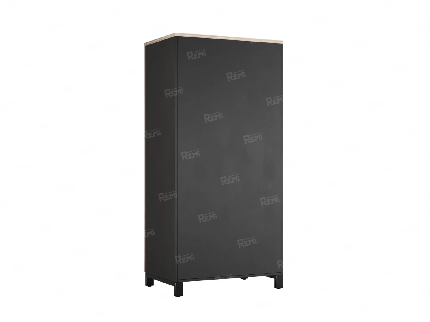 Гардероб, штанга, 1 полка 900x600x1900 RM158-90x60 Дуб Маувелла/Черный