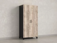 Гардероб, штанга, 1 полка 900x600x1900 RM158-90x60 Дуб Маувелла/Черный