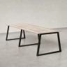 Cтол для переговоров, на A-обазном каркасе 2200x1400x750 RM083-220x140 Дуб Маувелла/Черный