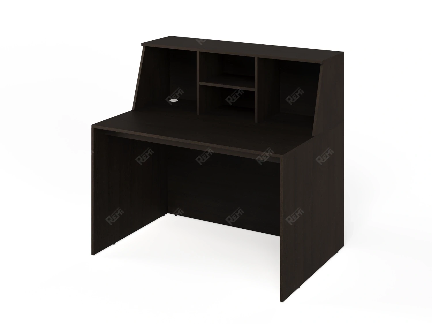 Блок ресепшн RLG068 с полкой 160x80x125 Венге, Серия ЛАЙТ | LIGHT