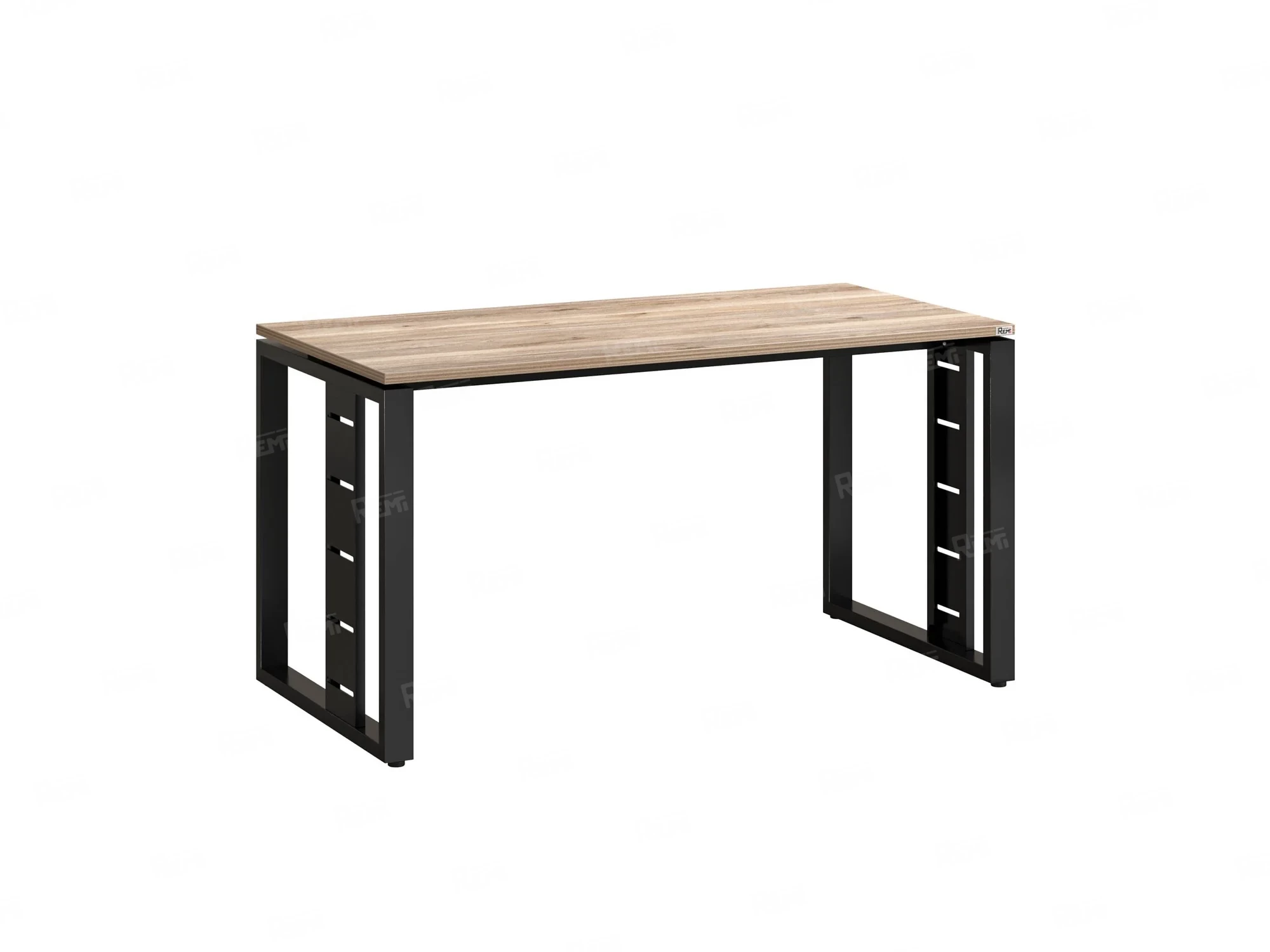 Стол прямой на О-образных опорах 1200x900x750 RM040-12x9 Дуб Маувелла/Черный