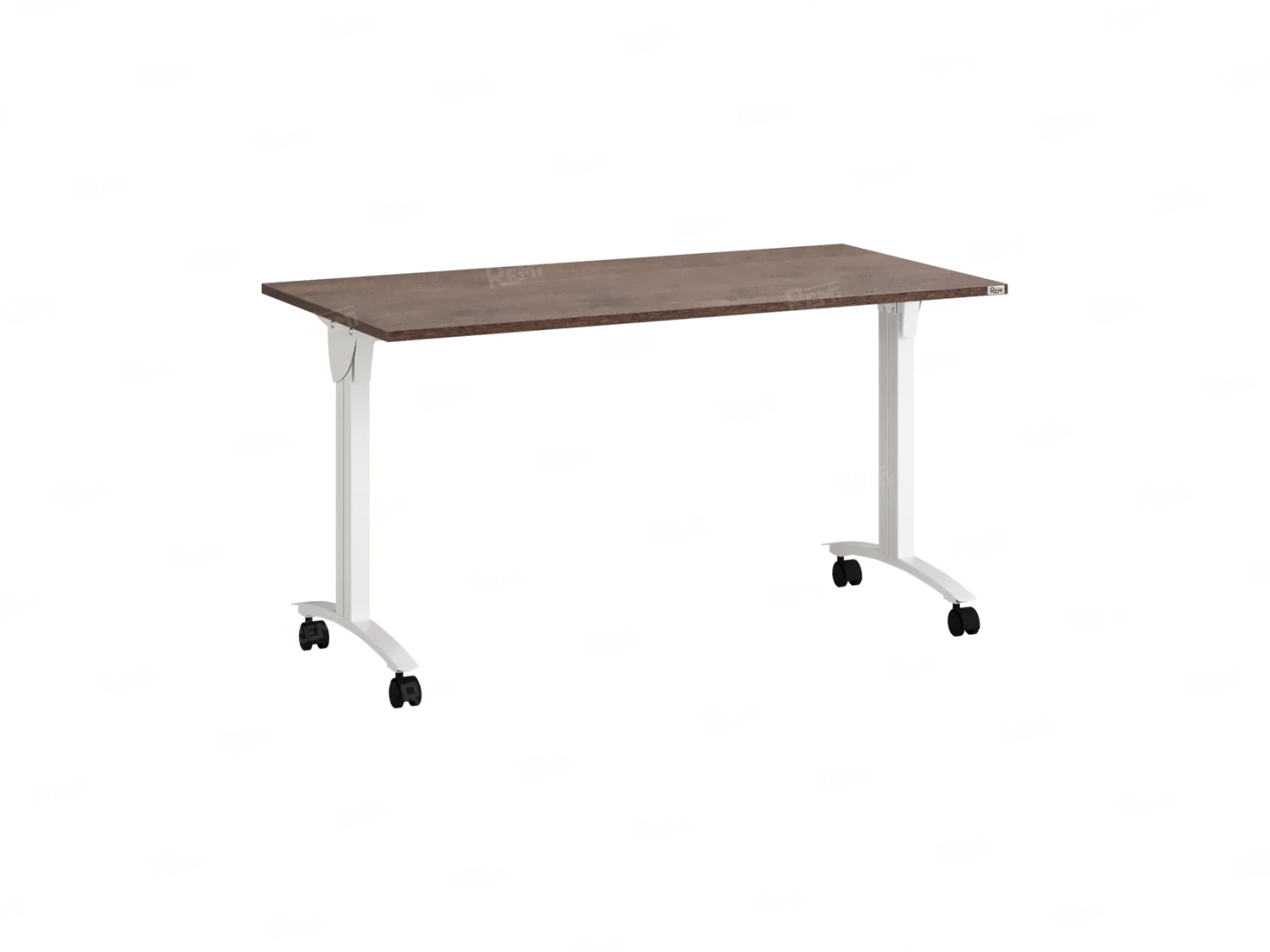 Стол складной, мобильный 1400x600x750 RM011-14x6 Дуб Апрельский шоколад/Белый