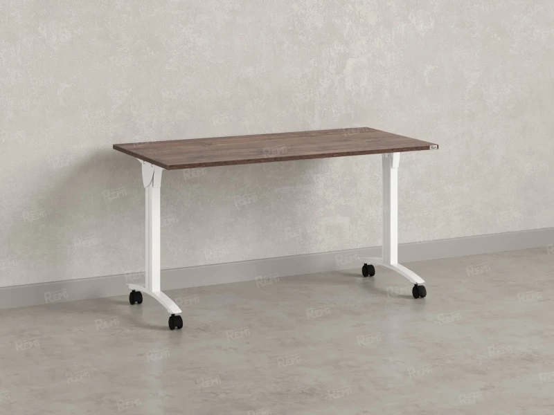 Стол складной, мобильный 1400x600x750 RM011-14x6 Дуб Апрельский шоколад/Белый