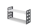 Полка настенная 900x200x500 RM192-90x20 Белый/Серый