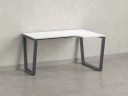 Стол угловой, U-опора, правый 1400x700/900x750, RM050-14x7-9 Белый/Серый