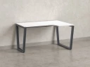 Стол угловой, U-опора, правый 1400x700/900x750, RM050-14x7-9 Белый/Серый