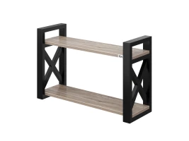 Полка настенная 900x300x500 RM196-90x30 Дуб Маувелла/Черный