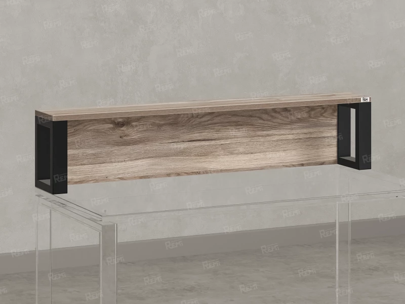 Надстройка для стола 1200x200x300 RM208-120x40 Дуб Маувелла/Черный