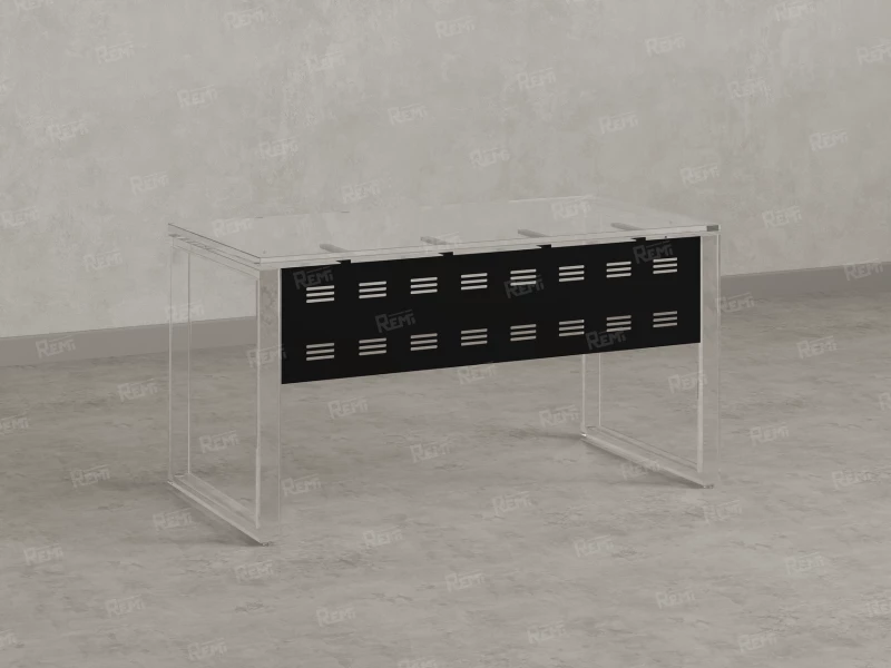 Нижний подвесной экран из металла 1400x5x300 RM203-140x30 Черный