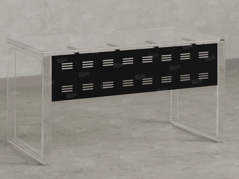 Нижний подвесной экран из металла 1400x5x300 RM203-140x30 Черный