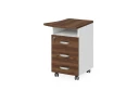 BRL RB085-53х60R Тумба приставная правая 530х600х740 Орех Вармия/Белый