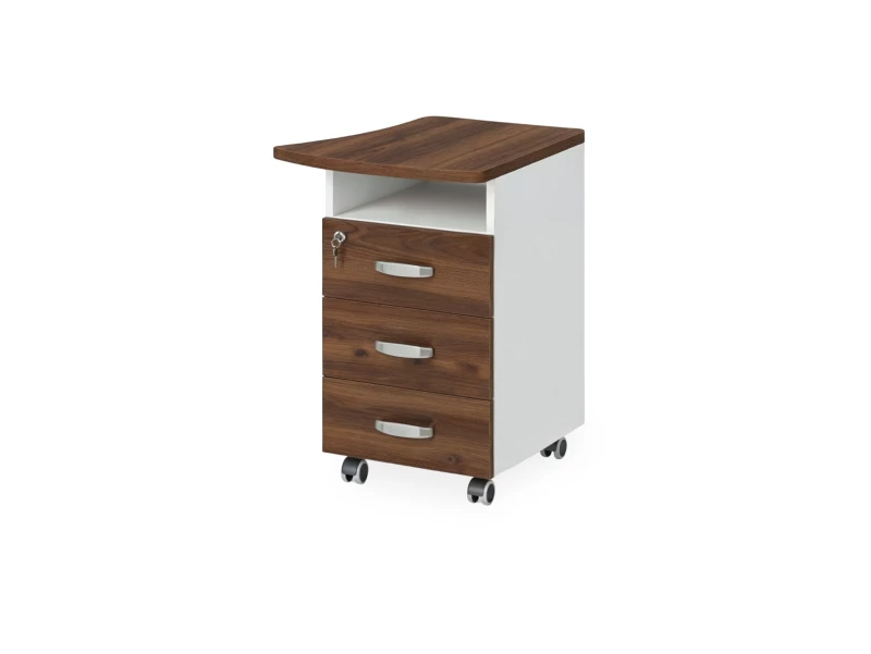 BRL RB085-53х60R Тумба приставная правая 530х600х740 Орех Вармия/Белый