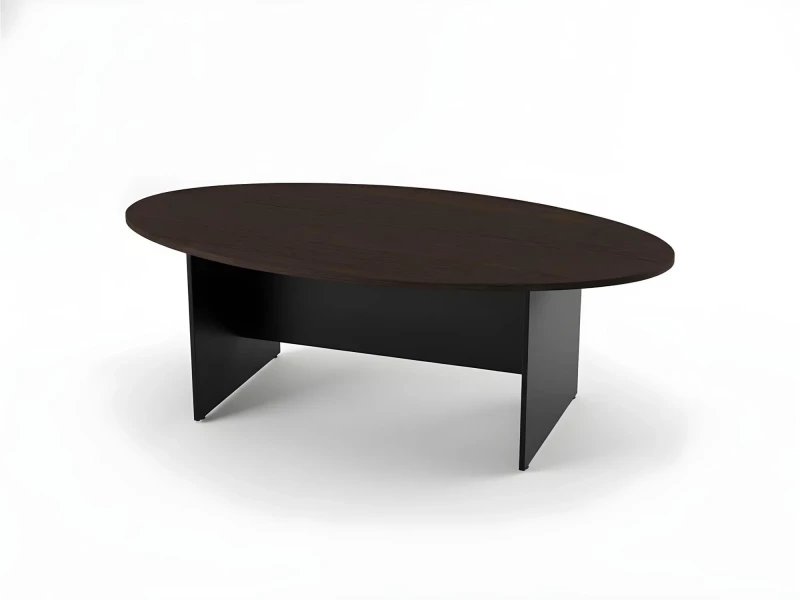 BRL RB007-220х120 Конференц-стол овальный 2200х1200х740 Венге/Черный