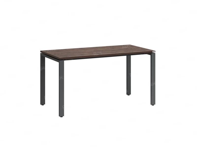 Стол прямой на П-образных опорах 1000x800x750 RM001-10x8 Дуб Апрельский шоколад/Серый