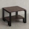 Журнальный стол с полкой 800x700x550 RM181-8x7 Дуб Апрельский шоколад/Черный