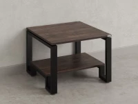 Журнальный стол с полкой 800x700x550 RM181-8x7 Дуб Апрельский шоколад/Черный