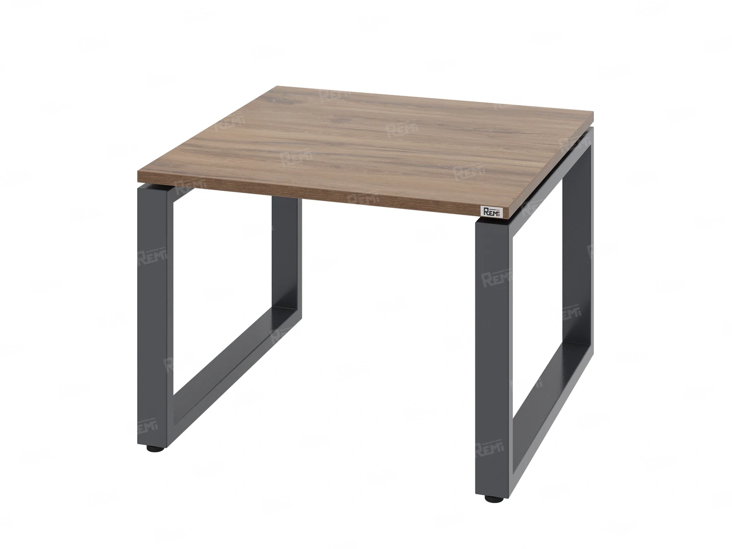 Журнальный стол с полкой 900x800x550 RM182-9x8 Дуб Юстус/Серый