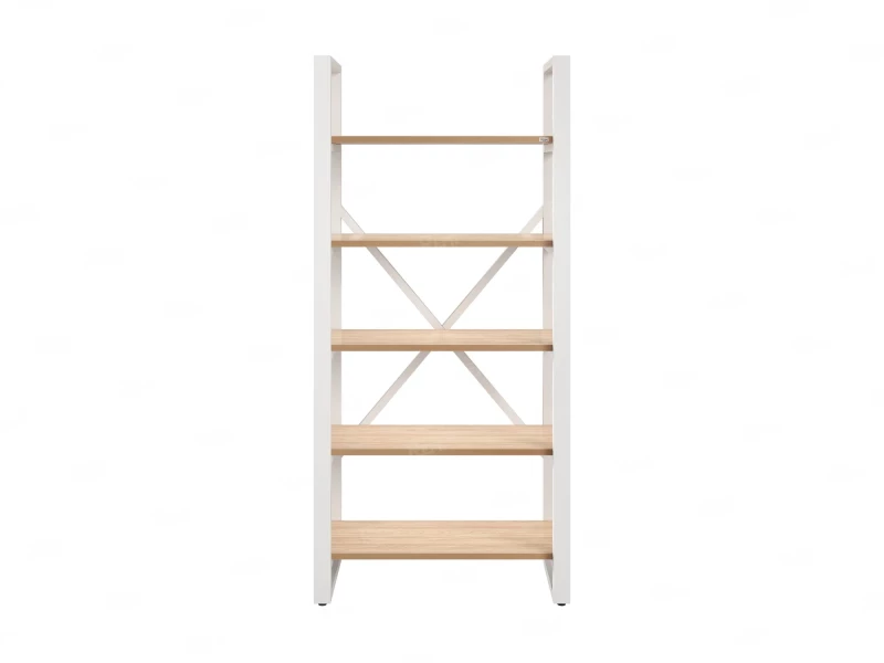 Стеллаж, 5 уровней 900x370x1920 RM130-90x37 Вяз Швейцарский светлый/Белый
