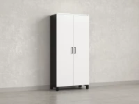 Шкаф распашной, 5 уровней 900x420x1900 RM152-90x41 Белый/Черный