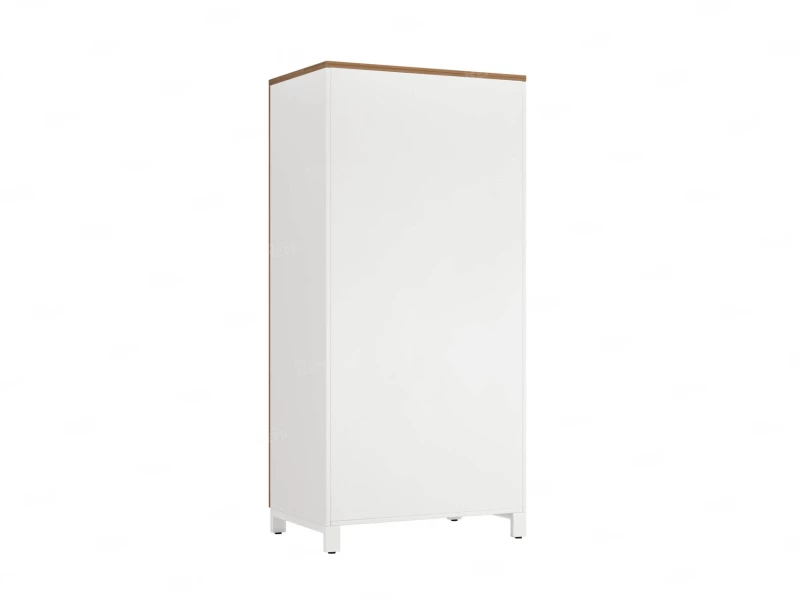 Гардероб, штанга, 1 полка 900x600x1900 RM158-90x60 Дуб Юстус/Белый