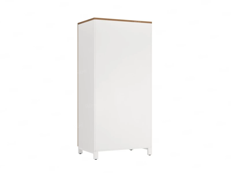 Гардероб, штанга, 1 полка 900x600x1900 RM158-90x60 Дуб Юстус/Белый