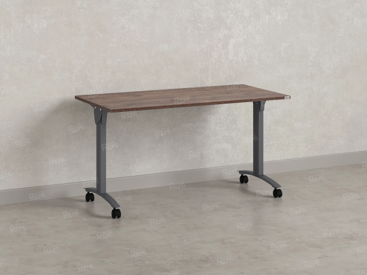 Стол складной, мобильный 1400x600x750 RM011-14x6 Дуб Апрельский шоколад/Серый