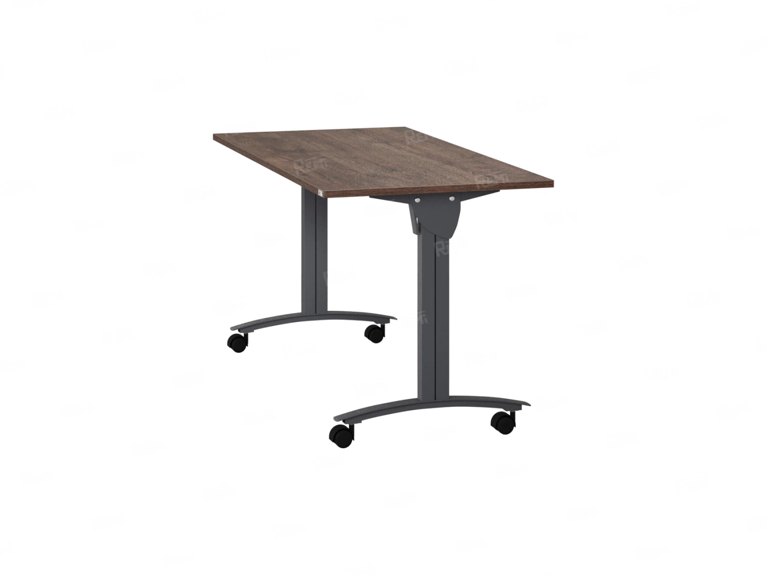 Стол складной, мобильный 1400x600x750 RM011-14x6 Дуб Апрельский шоколад/Серый