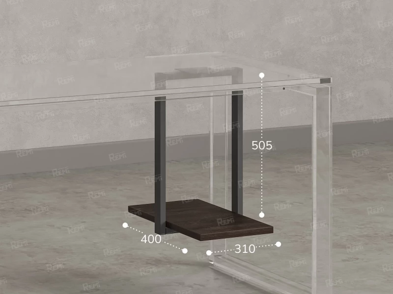 Подставка под системный блок 310x400x505 RM210-31x40 Дуб Апрельский Дуб Апрельский Шоколадный/Серый