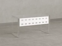 Нижний подвесной экран из металла 1400x5x300 RM203-140x30 Белый