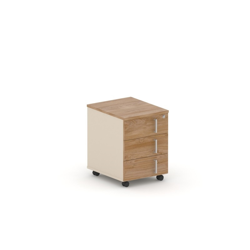 Тумба 3 ящика RAC020а, правая 40,8x50x55,7см Акация Шеффилд/Кашемир, Серия Аккорд / Accord. Серия Аккорд / Accord. Серия Аккорд / Accord