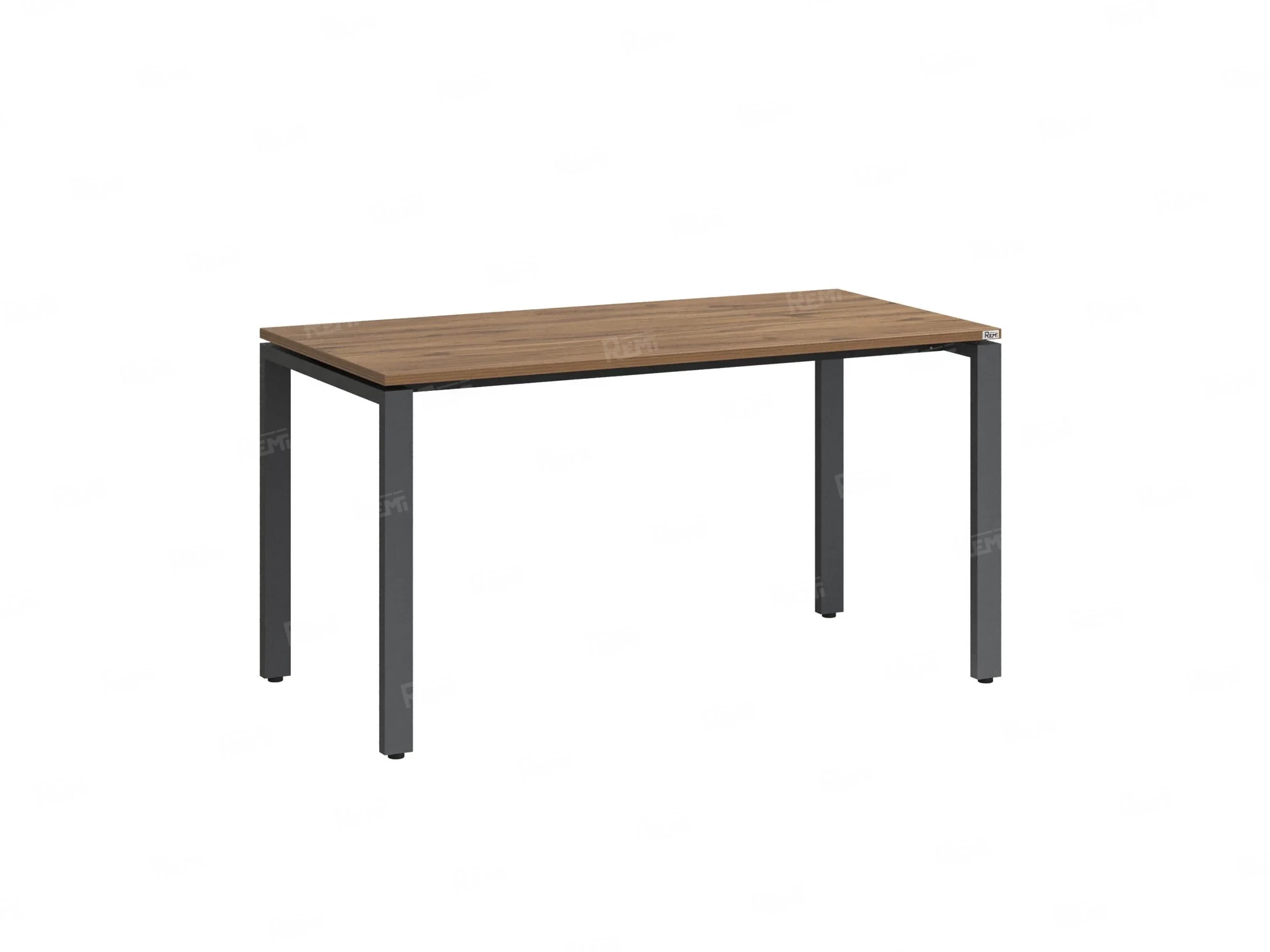 Стол прямой на П-образных опорах 2000x600x750 RM001-20x6 Дуб Юстус/Серый