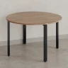 Круглый стол на П-образных опорах 1400x1400x750 RM186-14x14 Дуб Юстус/Черный