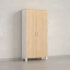 Шкаф распашной, 5 уровней 900x420x1900 RM152-90x41 Вяз Швейцарский светлый/Белый