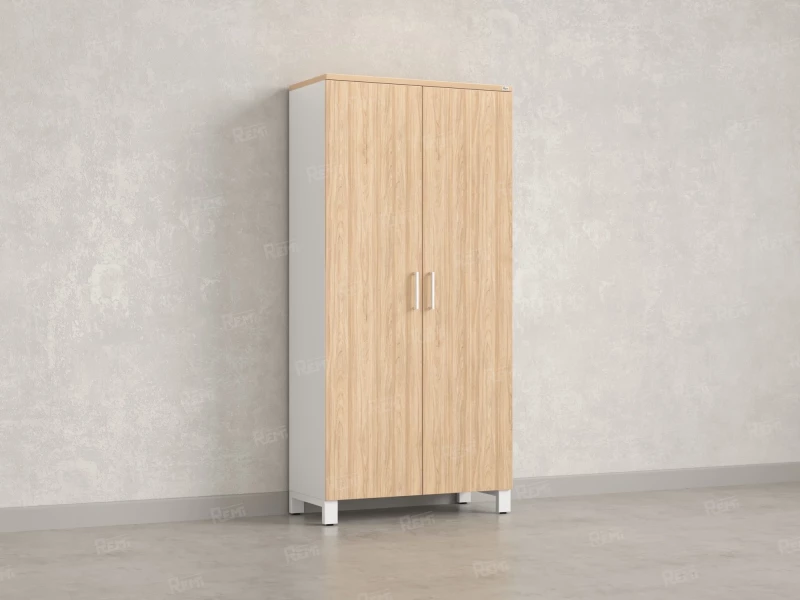 Шкаф распашной, 5 уровней 900x420x1900 RM152-90x41 Вяз Швейцарский светлый/Белый