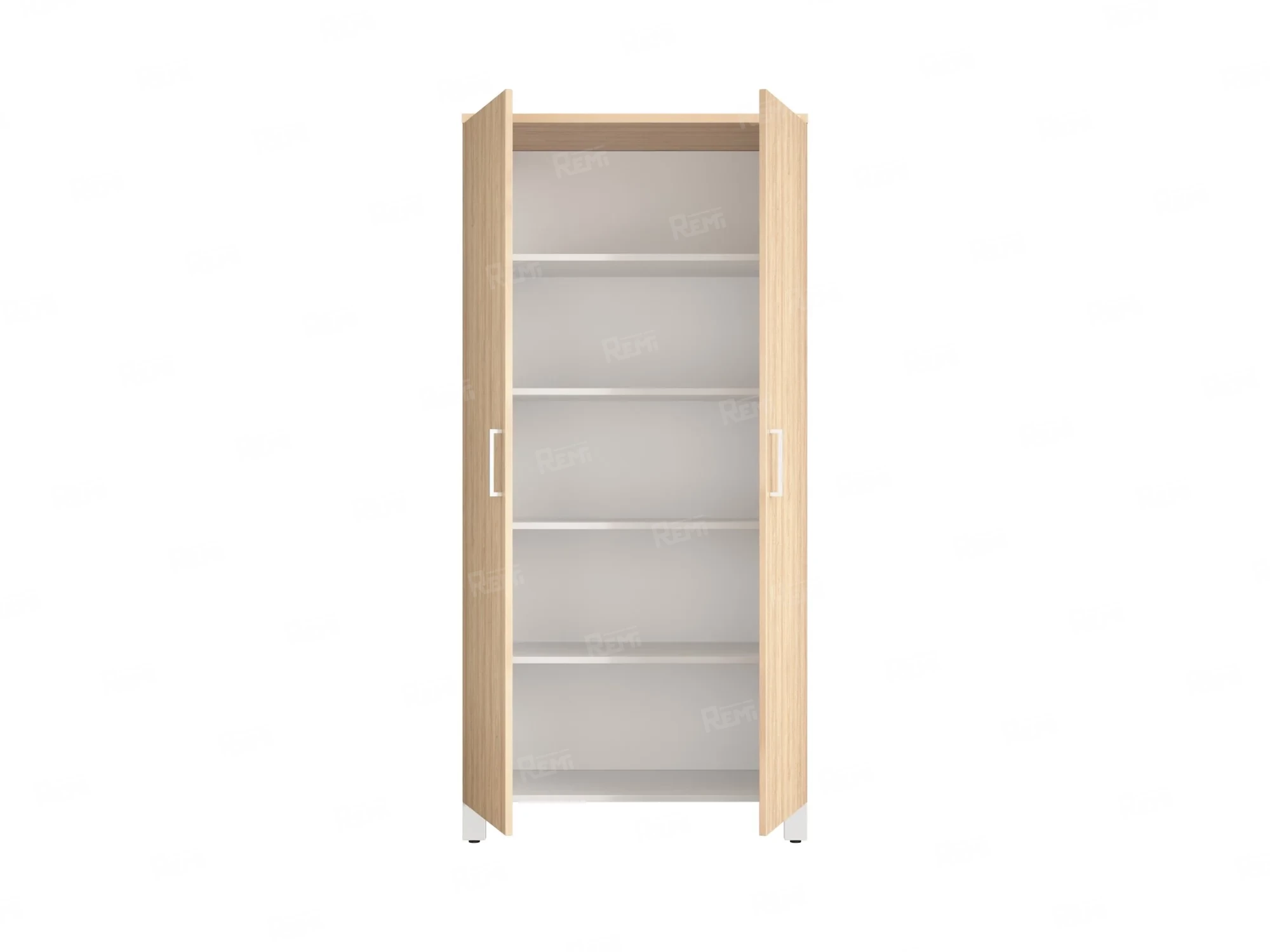 Шкаф распашной, 5 уровней 900x420x1900 RM152-90x41 Вяз Швейцарский светлый/Белый