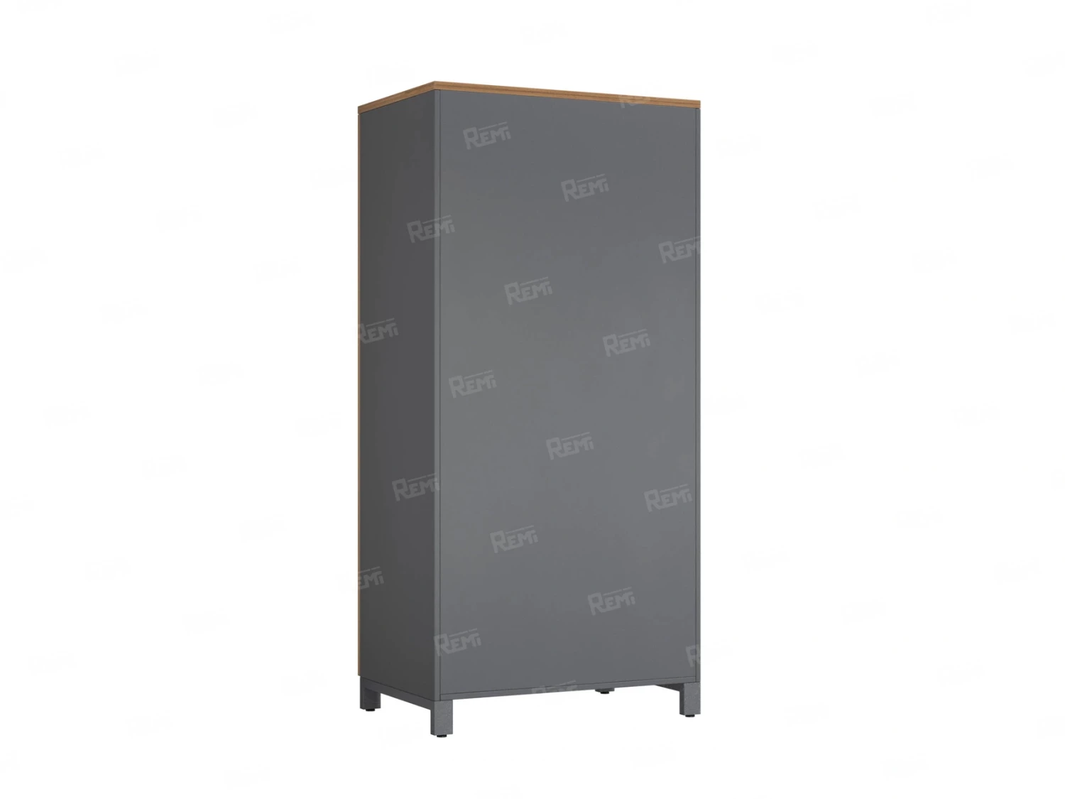 Гардероб, штанга, 1 полка 900x600x1900 RM158-90x60 Дуб Юстус/Серый