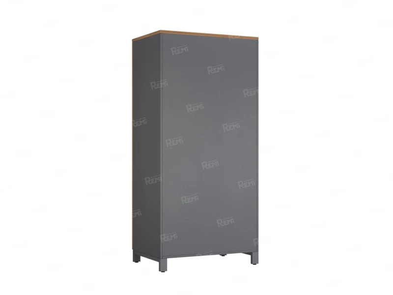 Гардероб, штанга, 1 полка 900x600x1900 RM158-90x60 Дуб Юстус/Серый