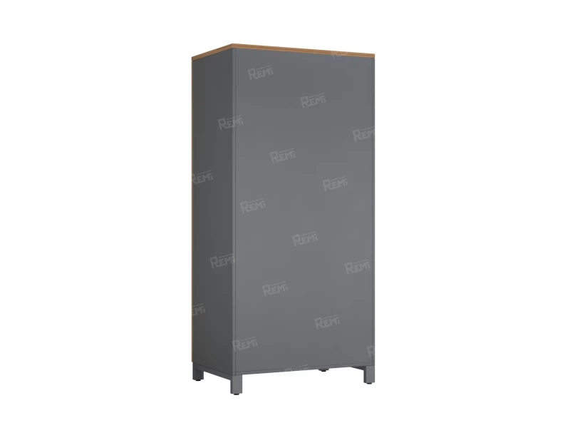 Гардероб, штанга, 1 полка 900x600x1900 RM158-90x60 Дуб Юстус/Серый