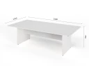 Конференц-стол RLG009 240x120x75 Белый, Серия ЛАЙТ | LIGHT
