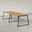 Cтол для переговоров, на A-обазном каркасе 2200x1400x750 RM083-220x140 Дуб Юстус/Серый