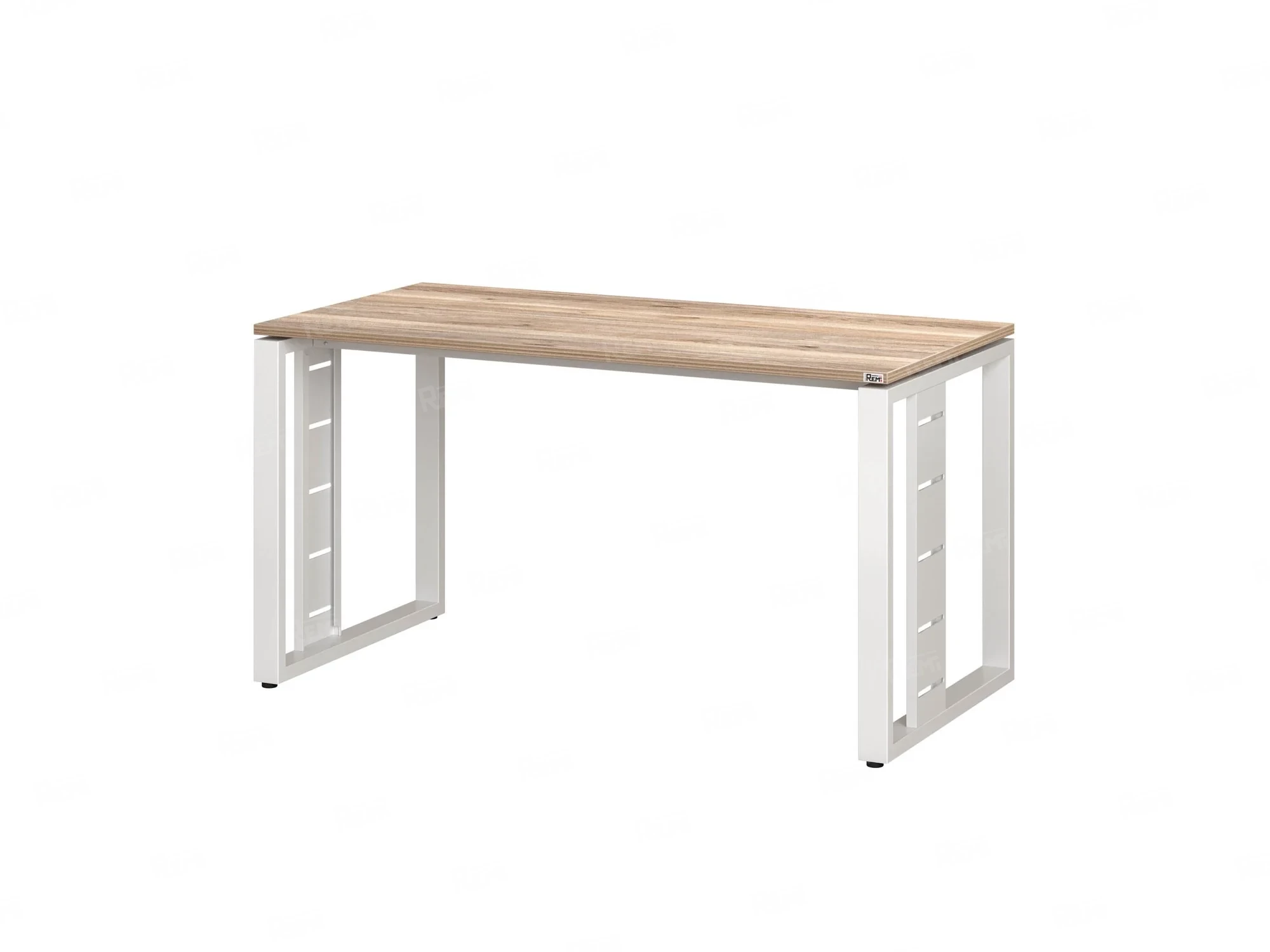 Стол прямой на О-образных опорах 1200x900x750 RM040-12x9 Дуб Маувелла/Белый