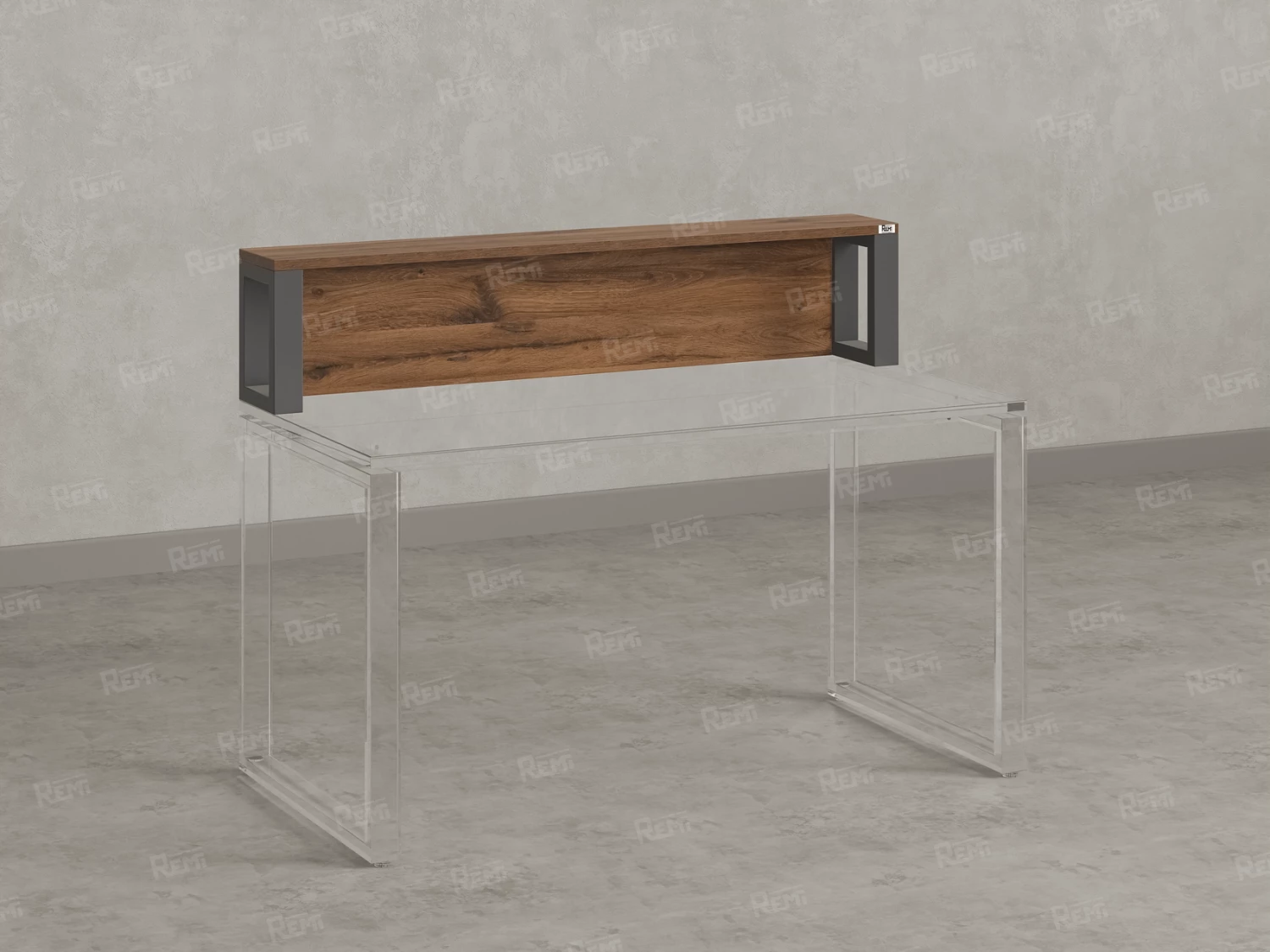 Надстройка для стола 1200x200x300 RM208-120x40 Юстус/Серый