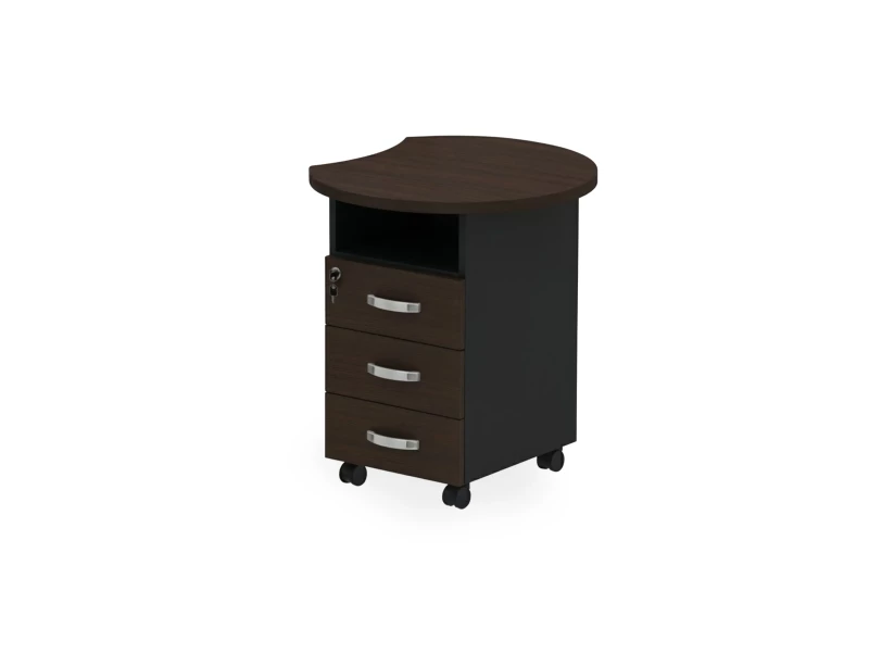 BRL RB087-64х70R Тумба приставная правая 640х700х740 Венге/Черный